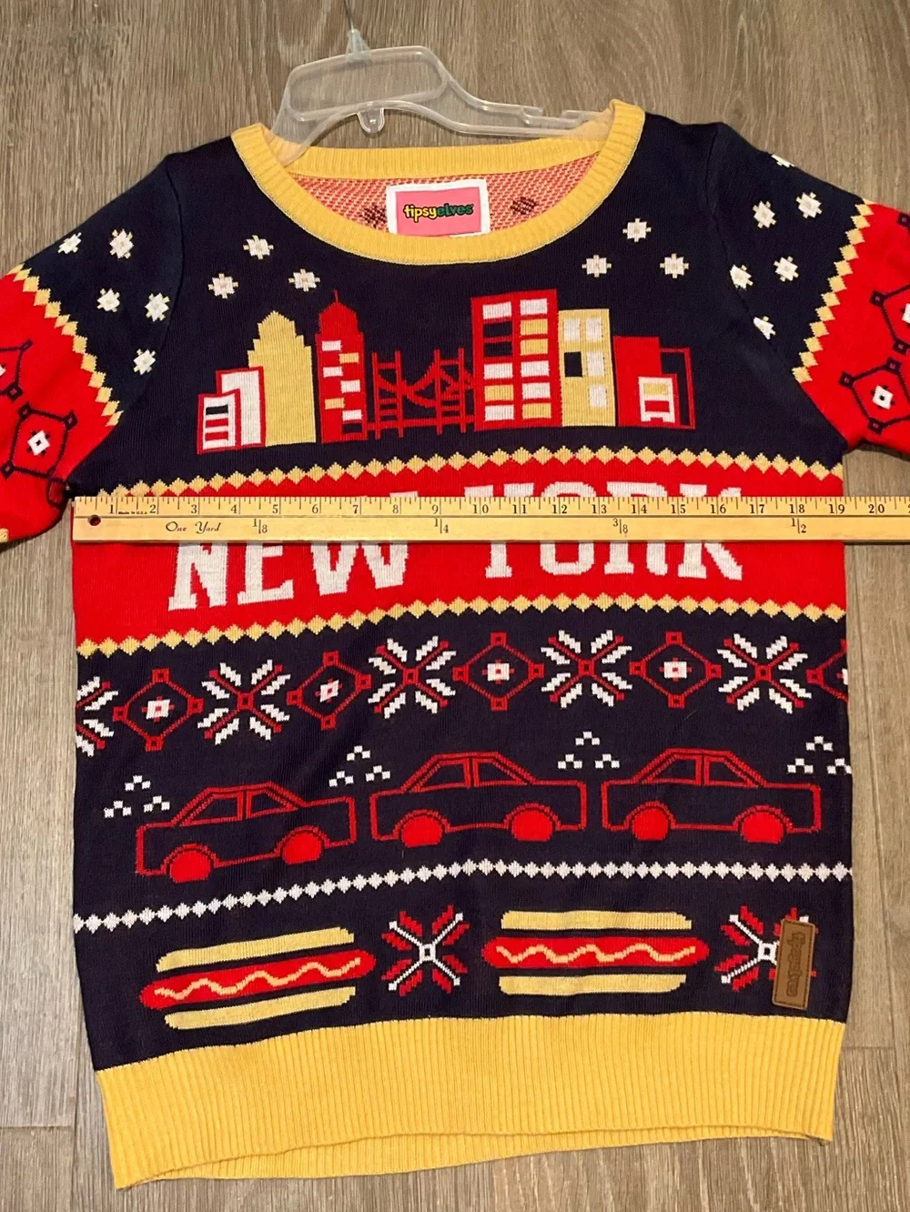 Ugly Christmas Sweater New York Themed M